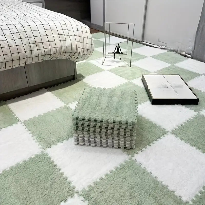Piso Alfombra Afelpada Pack de 10 Unidades